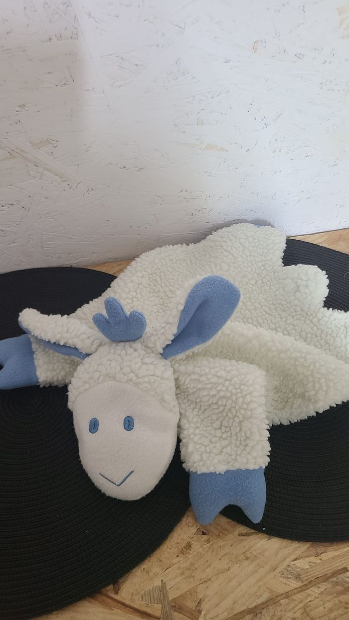 Range pyjama Mouton Blanc et Bleu Françoise Saget - - photo numéro 3