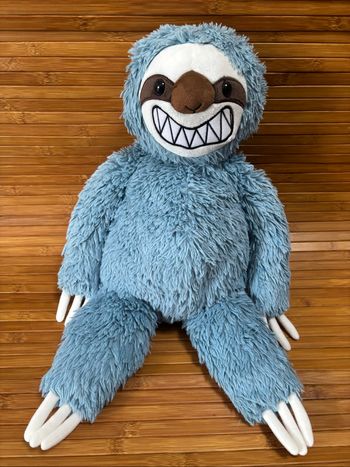 Doudou paresseux bleu blanc dpam du pareil au même que