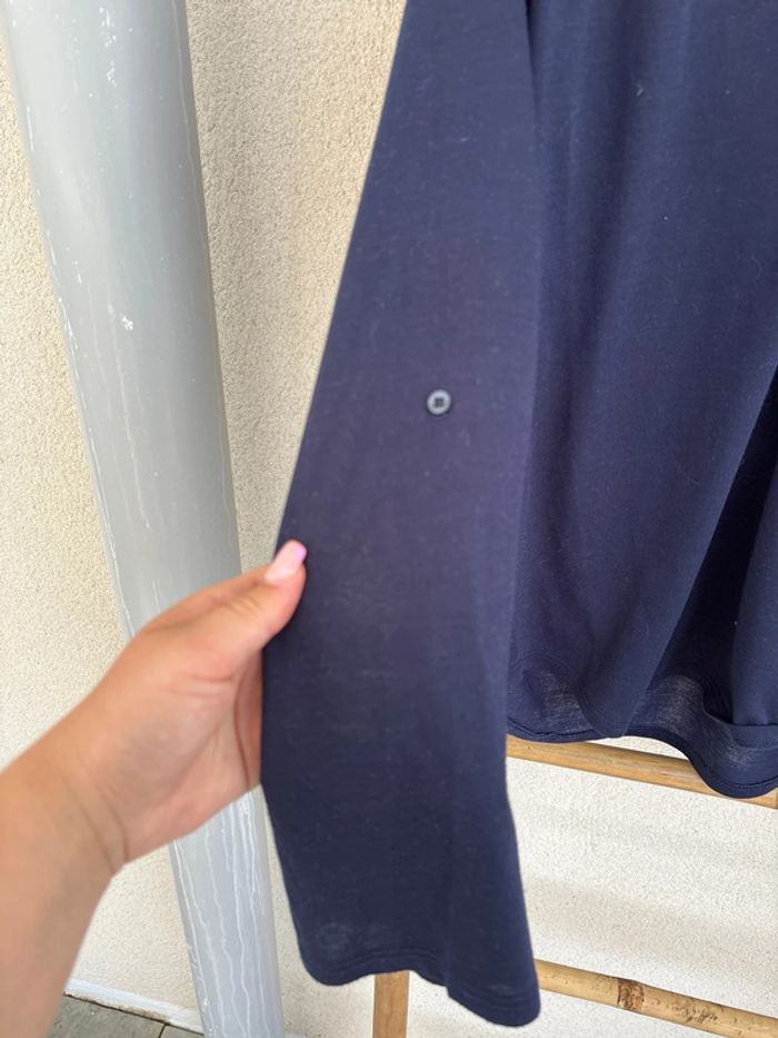 blouse manches longues bleu marine - photo numéro 4