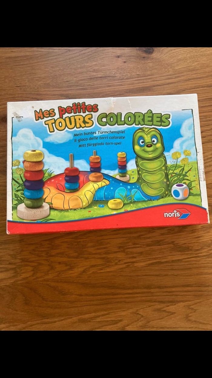 Mes petites tours colorés jeu en bois