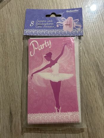 Invitation anniversaire danseuses 