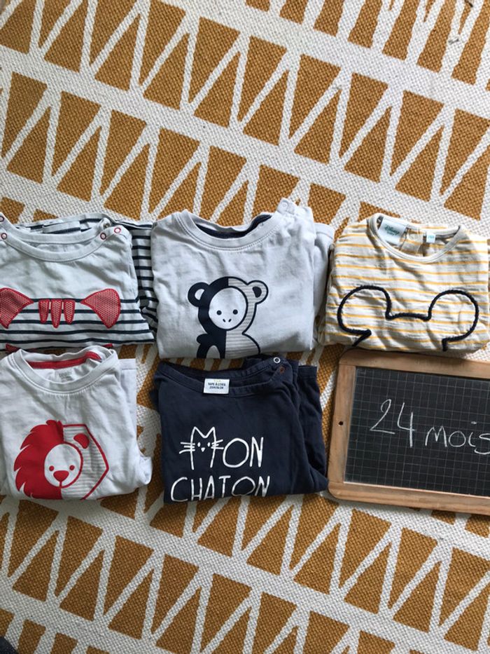 Lot t-shirt manches longues