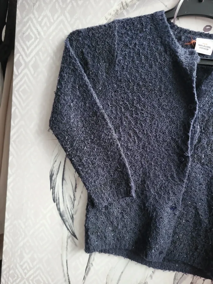 Gilet marine strass - photo numéro 3