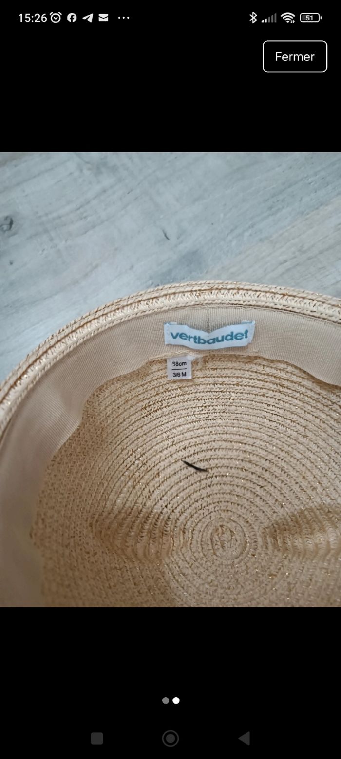 Chapeau Vertbaudet - photo numéro 2