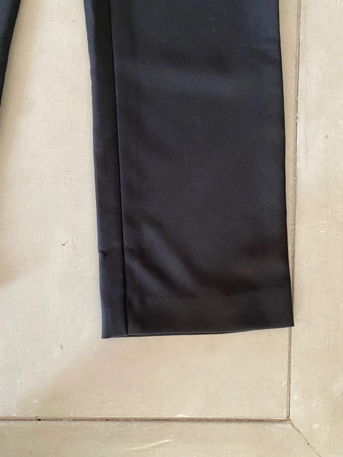 Pantalon La City noir coupe droite longueur 3/4 taille 38 - photo numéro 2