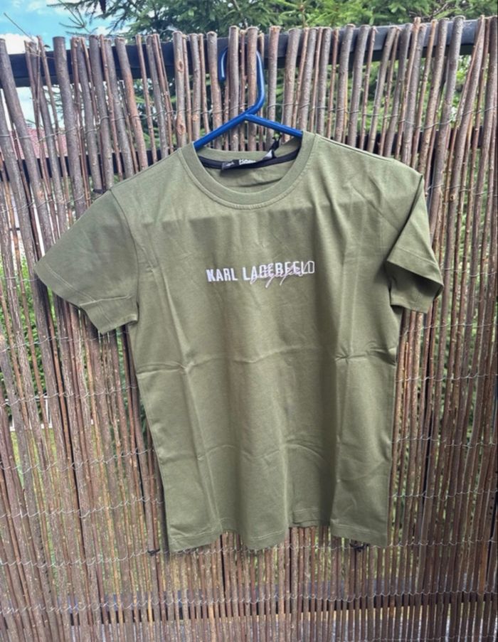 T shirt Karl lagerfeld kaki taille xs - photo numéro 2