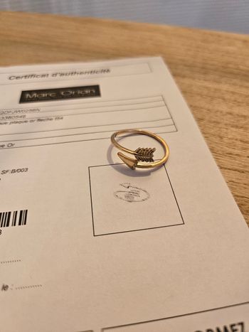 Bague flèche ajustable