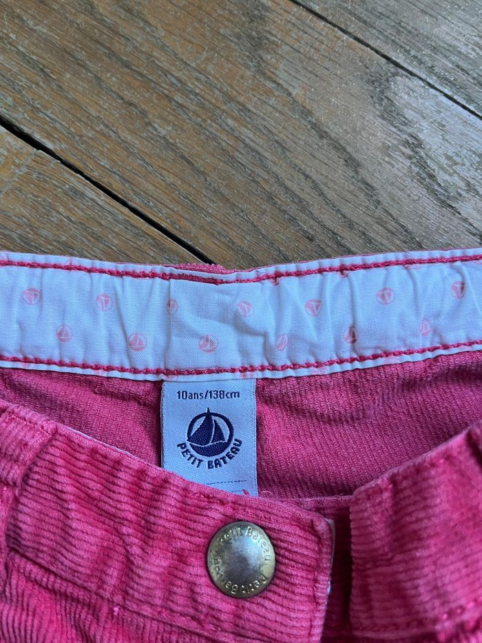 Pantalon velours rose Petit Bateau 10 ans - photo numéro 4