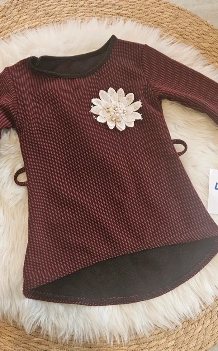 Robe tunique fleur 4 ans - photo numéro 2