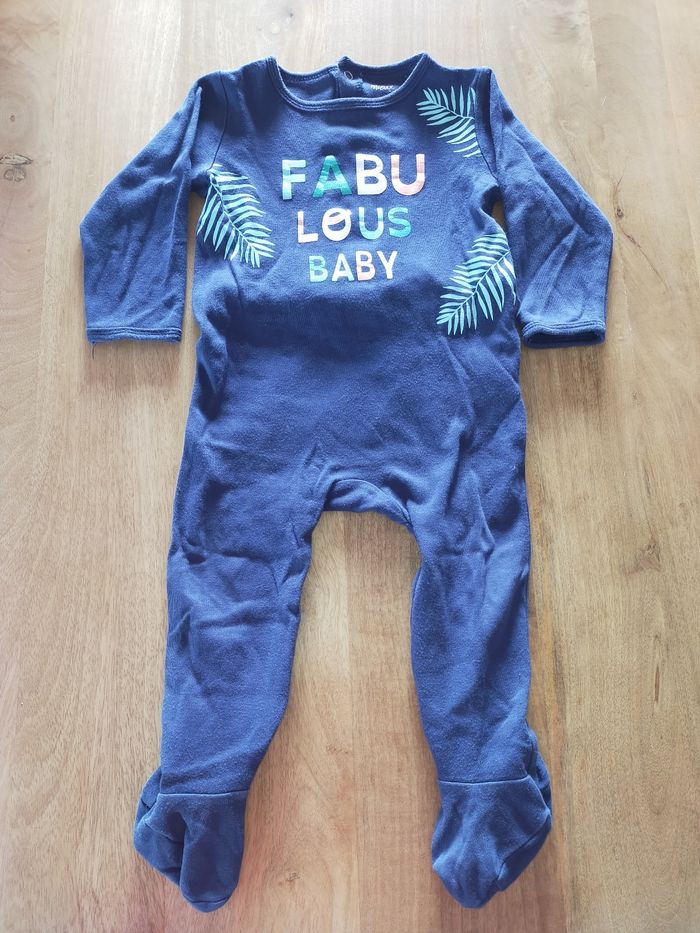 Lot de 2 pyjamas bleus 18 mois - photo numéro 5