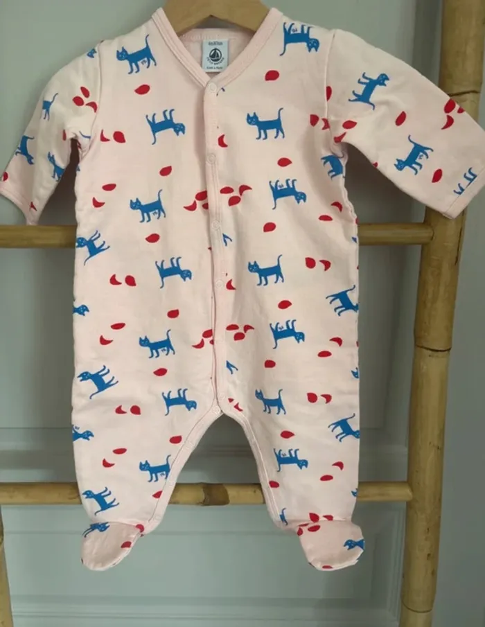 Pyjama Petit Bateau molleton – 6 mois (67 cm)
