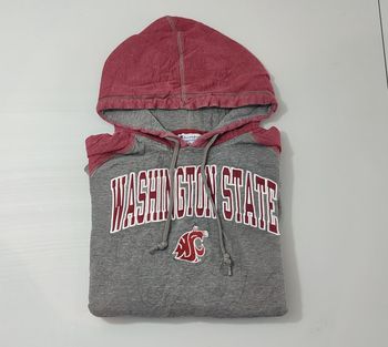 Vêtement Homme Sweatshirts Sweats pull à capuche rouge et gris Champion taille XL #Retrostreet