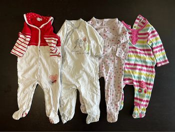 4 pyjamas 9 mois coton