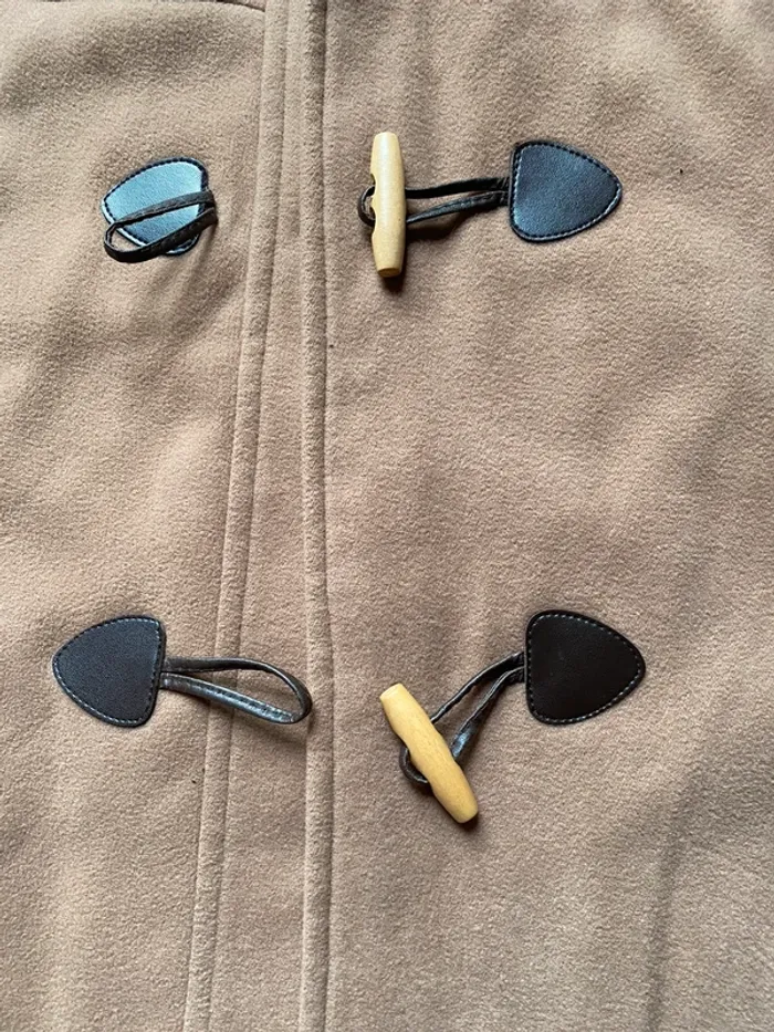Manteau cape Camel avec capuche - photo numéro 4