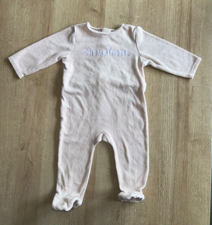 Pyjama velours rose