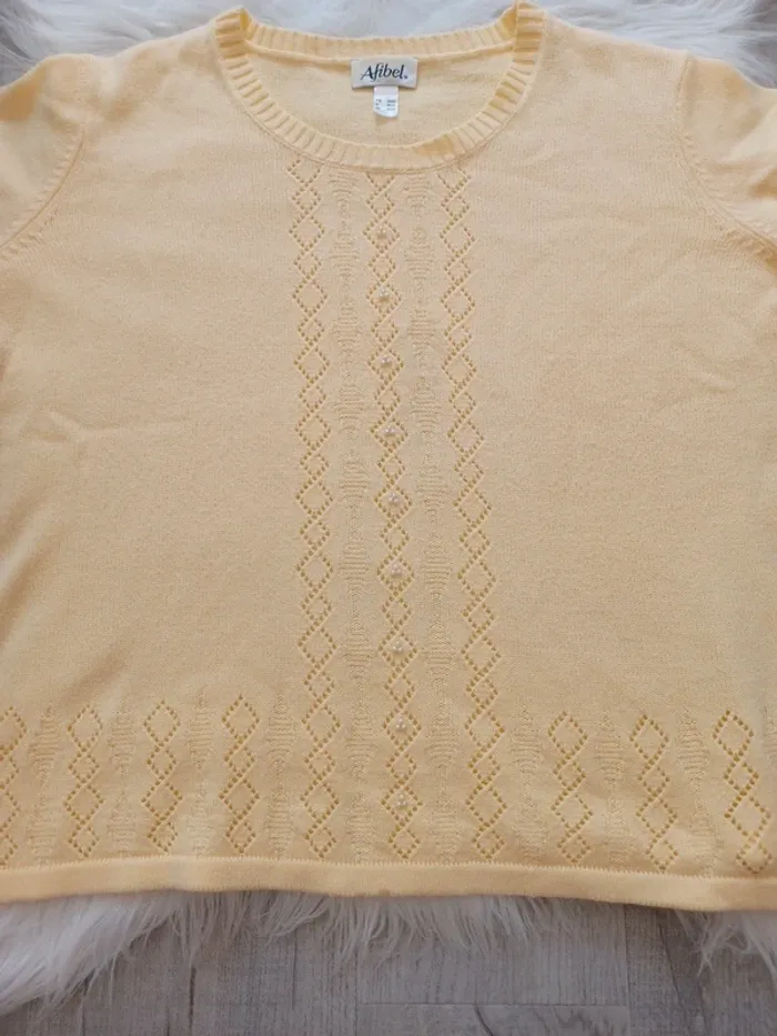 Pull femme manches courtes grande taille - photo numéro 2