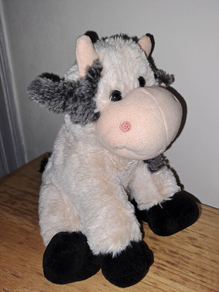 Peluche vache toute douce