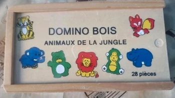 Jeux de Domino en bois Animaux de la jungle