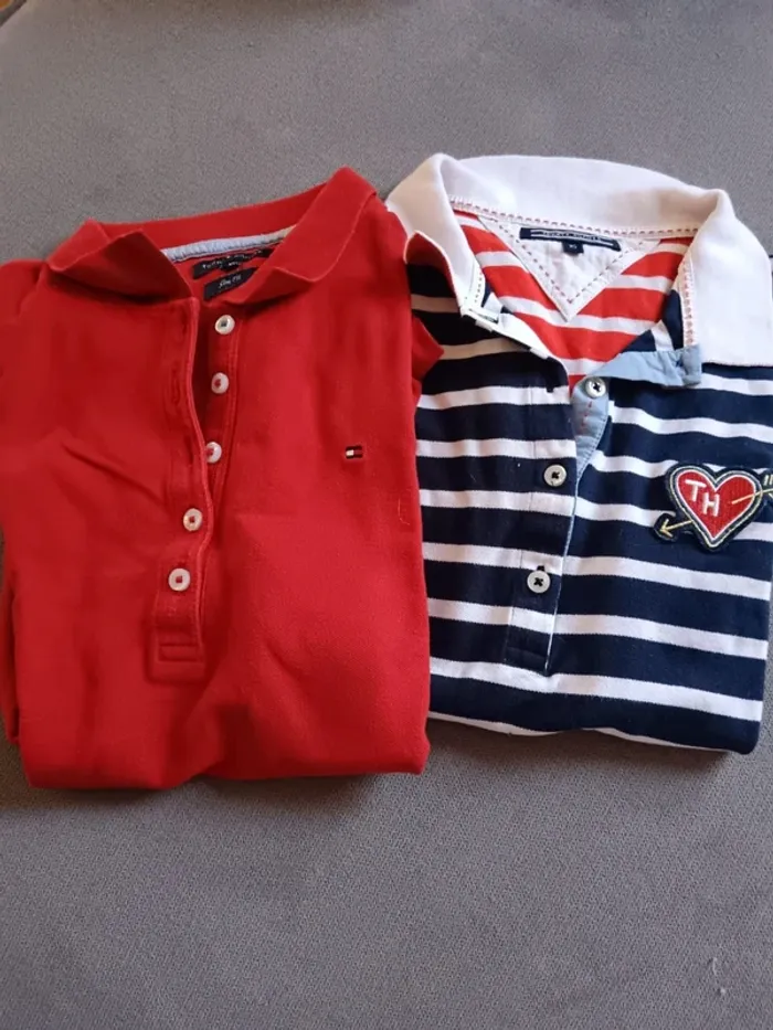 Lot de 2 polo fille xs Tommy Hilfiger - photo numéro 2