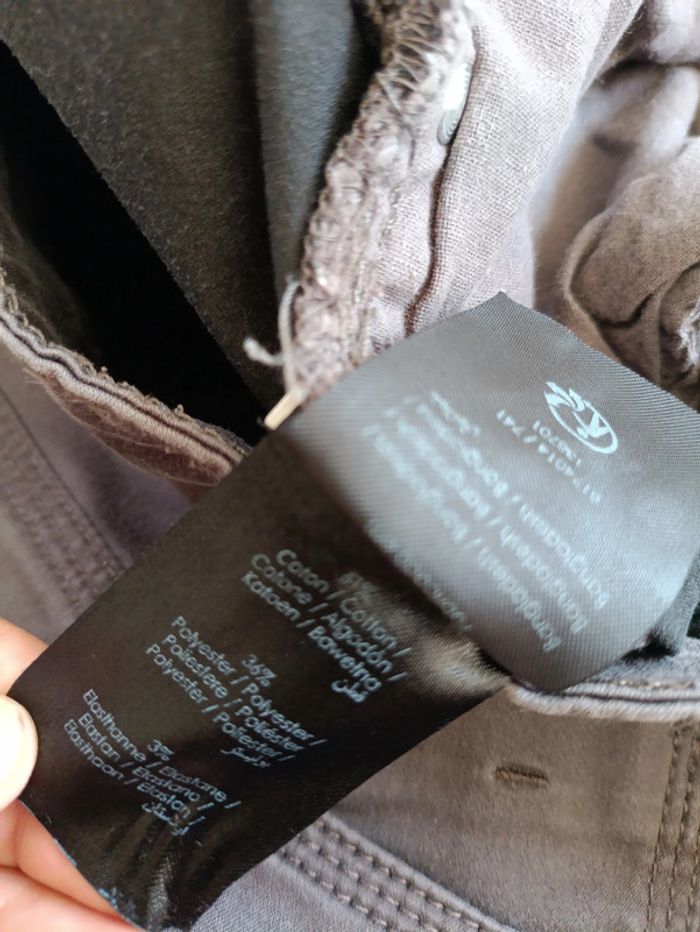 Pantalon droit gris foncé – BRÉAL – taille 44 mignon casual grisé - photo numéro 5