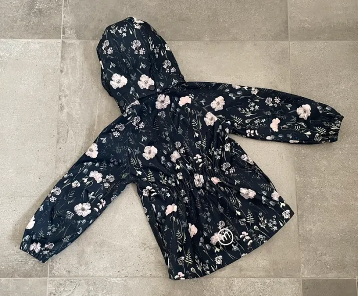 Veste coupe-vent/imperméable « Minymo » bleu marine à motifs taille 3 ans-98 cm - photo numéro 3