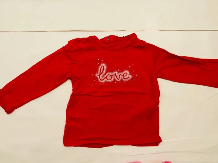 Lot 4 t-shirts manches longues fille 24 mois - photo numéro 4