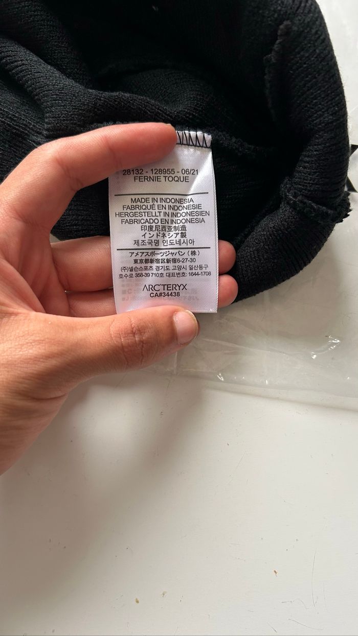 Bonnet Arc'teryx noir avec logo 🧢 - photo numéro 4