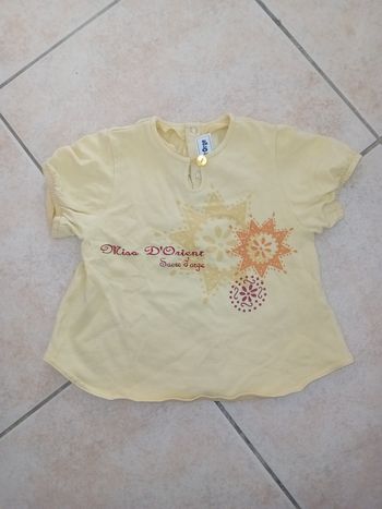 Tee shirt jaune 18 mois