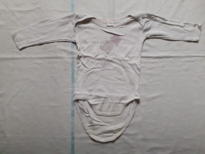 Body manches longues blanc motif ballons