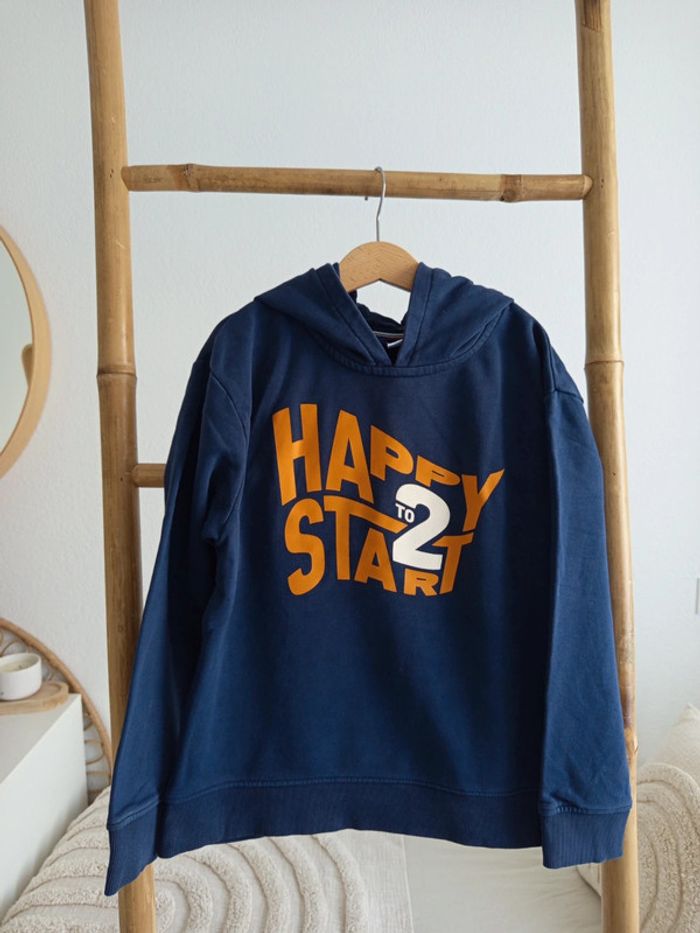 Sweat à capuche bleu marine Okaïdi 10 ans