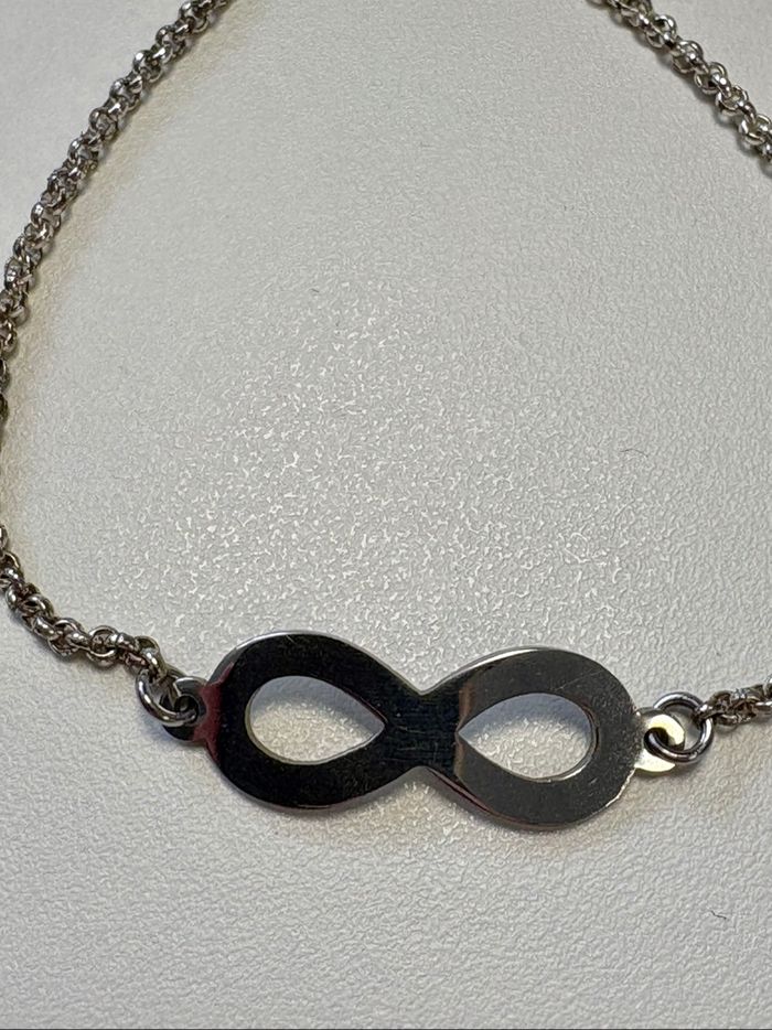Bracelet chaîne symbole infini unisexe - photo numéro 2