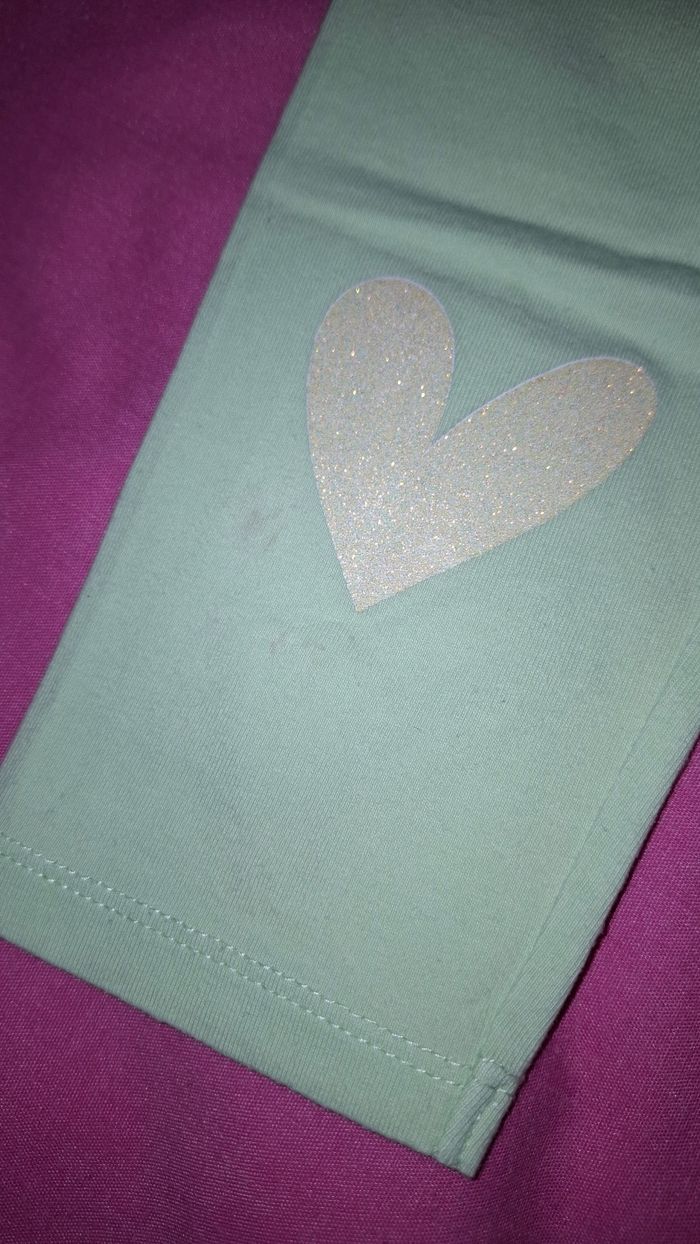 Lot de 2 leggings 3/4 fille 6ans - photo numéro 4