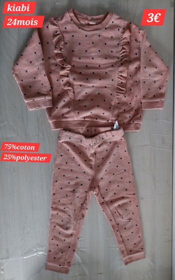 Ensemble 2 pièces fille 24mois 