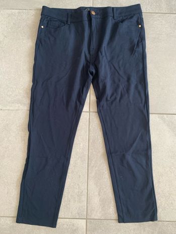 Pantalon marine extensible taille 48