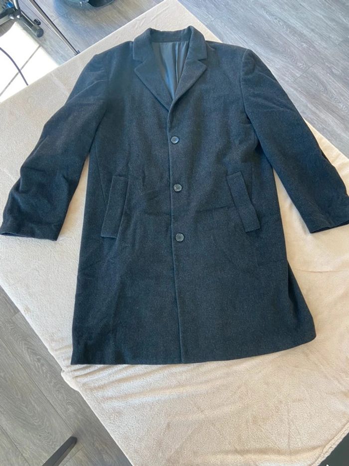 Manteau long hiver laine homme 56