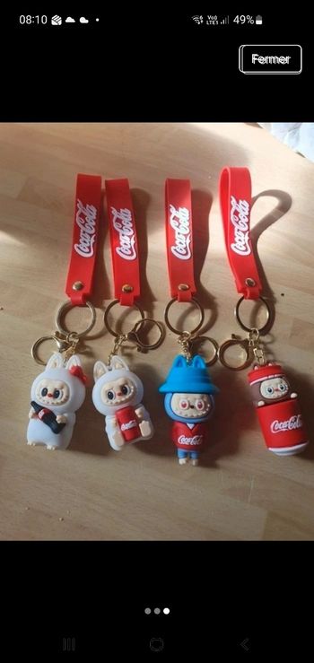 Lot porte clé labubu 
