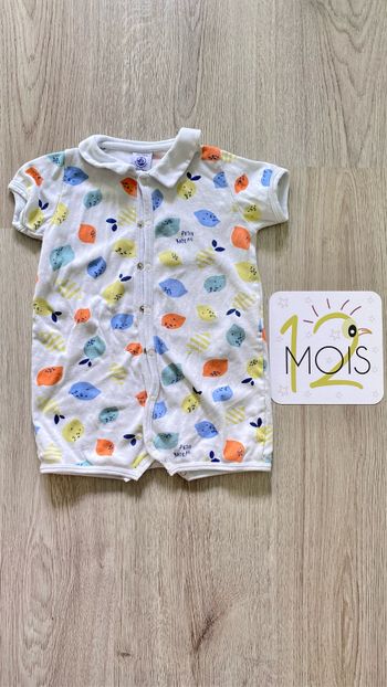 Bloomer Petit Bateau 12 mois Citron