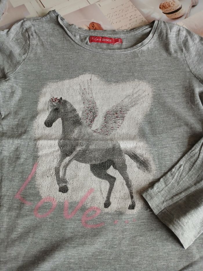 Tee-shirt ML "Tissaia Basics" 10 ans. - photo numéro 2