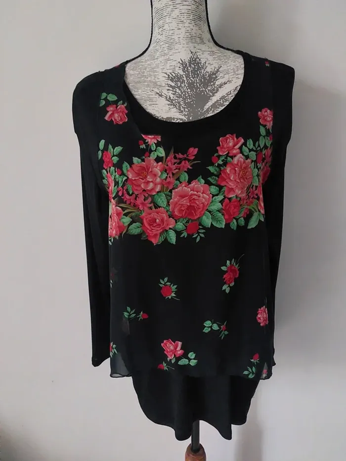 Haut fantaisie à fleurs 🌸 en 2 parties