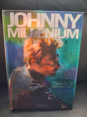 Livre Johnny Hallyday - "Destroy" Autobiographie - Édition Millenium 1998