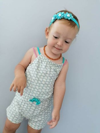 12 mois bébé fille combishort été obaibi Okaïdi