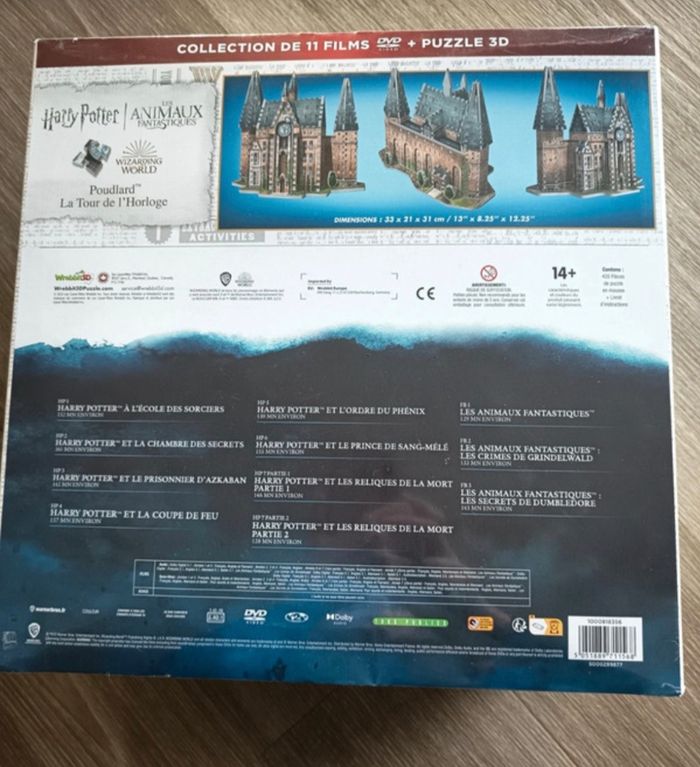 Coffret intégral harry potter+ puzzle 3D Poudlard collection magique neuf sous blister - photo numéro 2