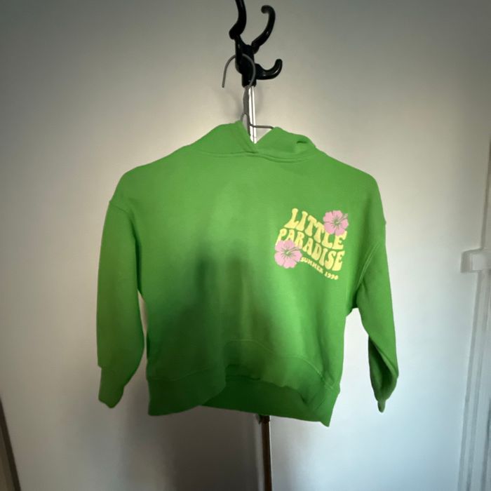 Pull vert pour enfants
