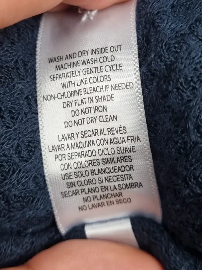Chemisier fin bleu marine Tommy Hilfiger – Taille L Femme (mesures en photos) - photo numéro 8