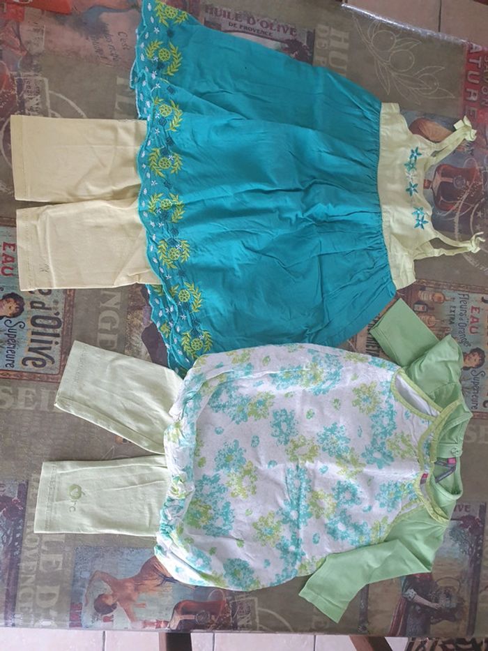 Lot de 2 ensembles robe et legging