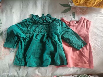 Lot 2 tee shirt manches longues