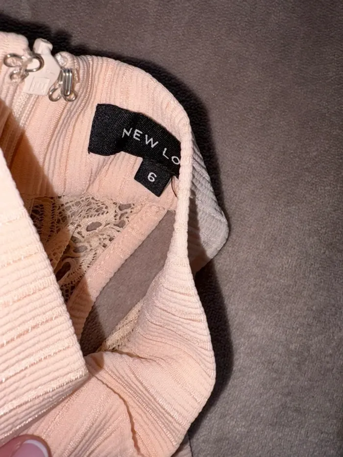 Robe femme new look taille XS couleur rose poudré en très bon état - photo numéro 5