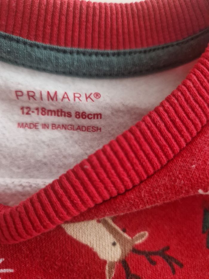 Sweat molleton garçon 12/18 mois Noël Primark - photo numéro 2