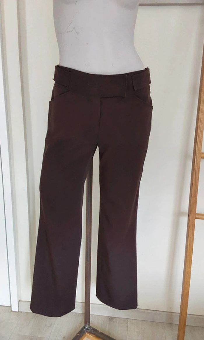 Pantalon marron chic Autre Ton T 36