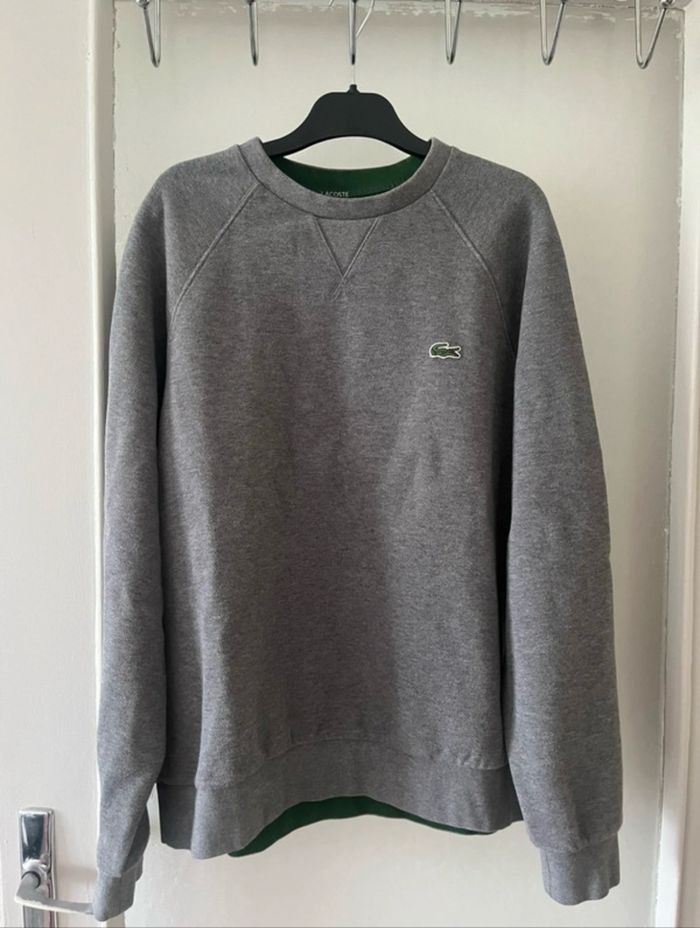 Sweatshirt Lacoste gris - photo numéro 3